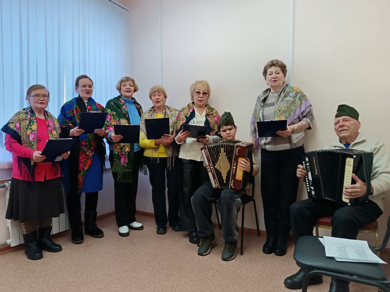 Клуб «Играй, Гармонь» провёл подготовительную репетицию ко Дню защитника Отечества