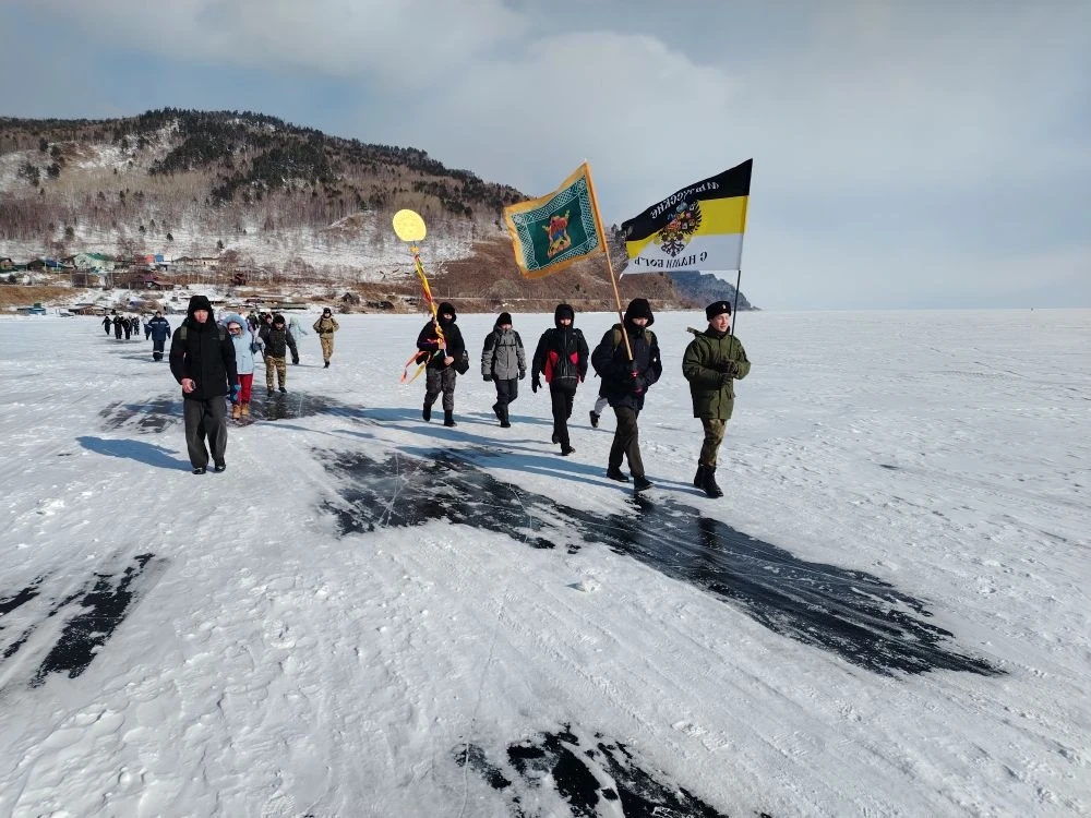 Ледовый переход через Байкал провели в казачьем обществе «Вознесенское»