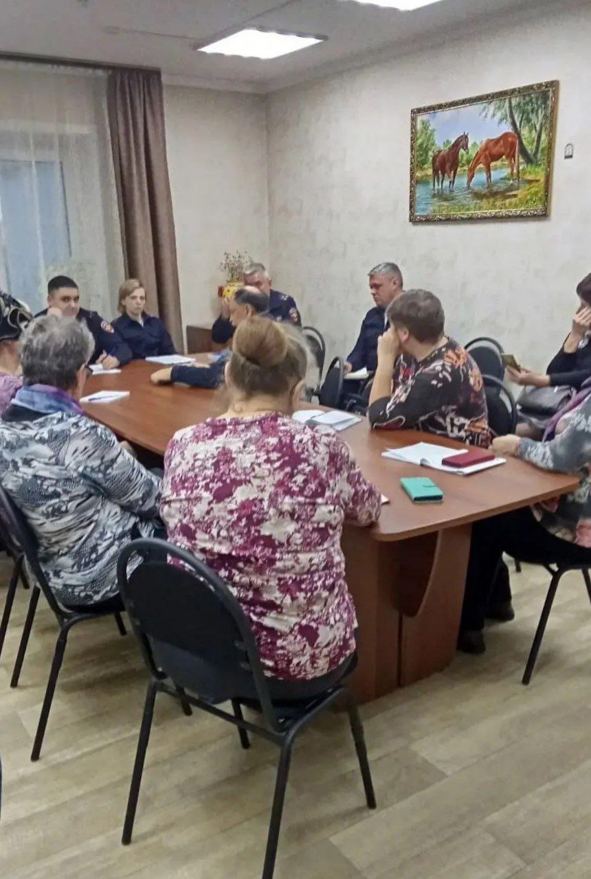 Отчет полиции состоялся в микрорайоне Первомайский