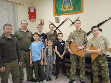 Казаки школы «Патриот» побывали в Штабе Иркутского городского казачьего общества «Вознесенское».